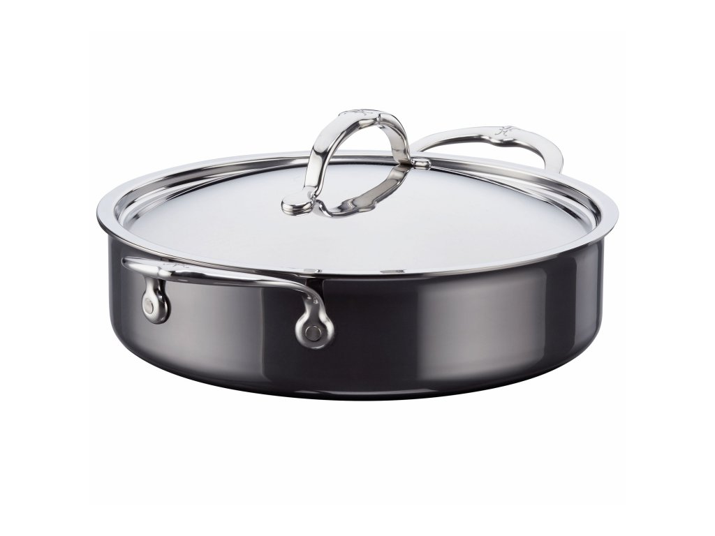 Serveringspanna NANOBOND TITANIUM 26 cm, 3,3 l, rostfritt stål, Hestan