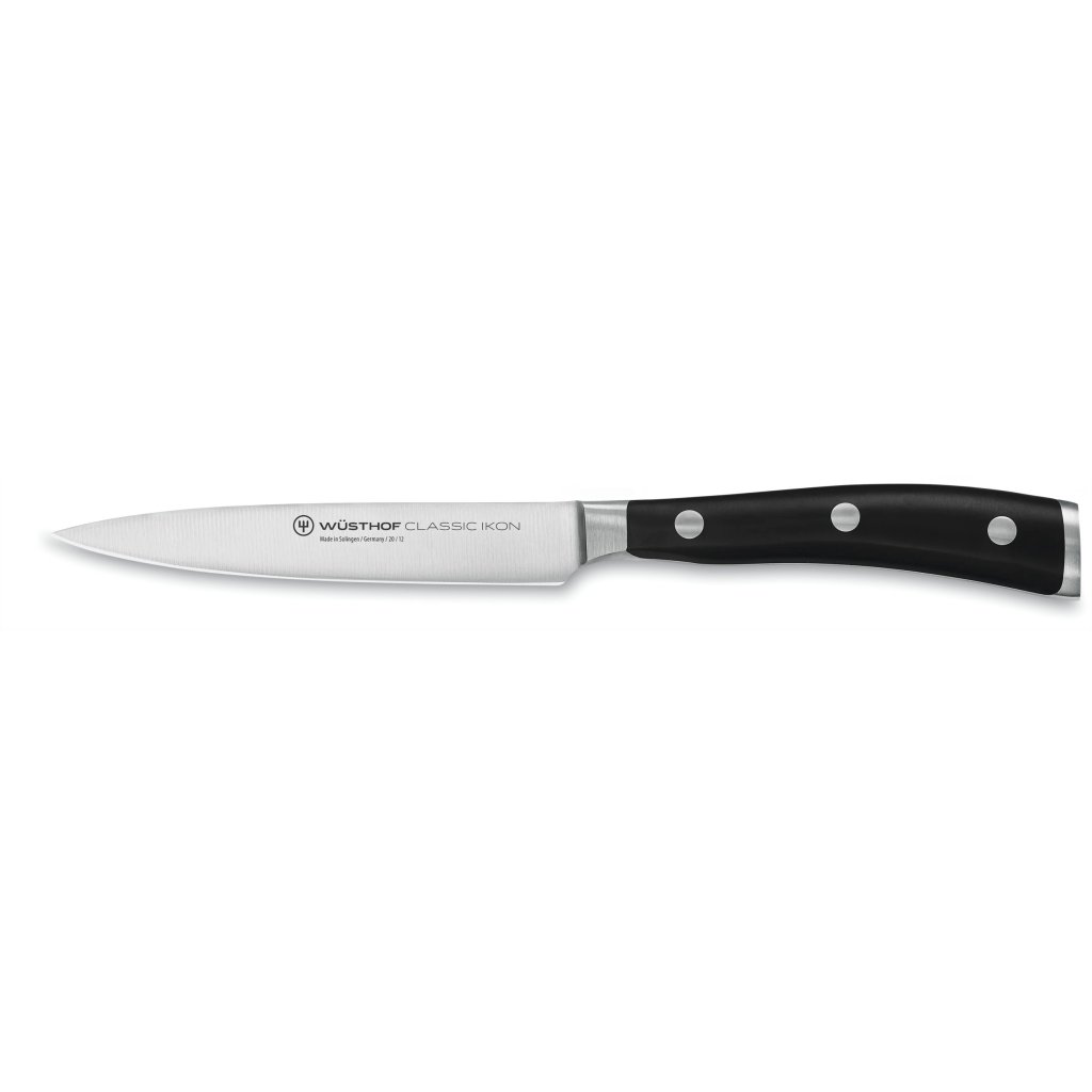 Grönsakskniv CLASSIC IKON 12 cm, svart, plast, Wüsthof