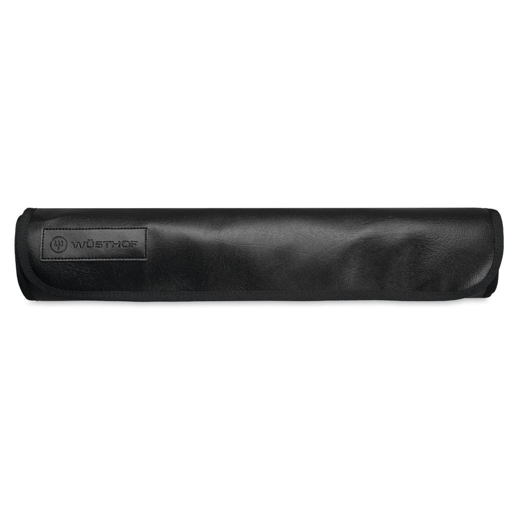 Knivfodral 43 x 13 cm, för 6 knivar, svart, konstgjord läder, Wüsthof
