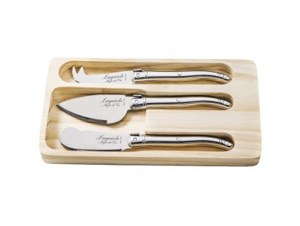 Ostknivssats PREMIUM, 3 st, rostfritt stål, Laguiole
