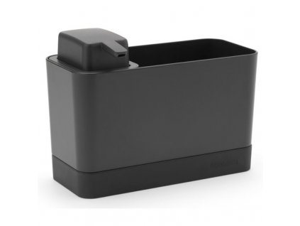 Diskbänk med dispenser för flytande tvål, grå, Brabantia
