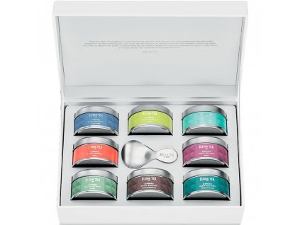 Teservis ALAIN DUCASSE , 8 x 20g burk + tesked, Kusmi Tea