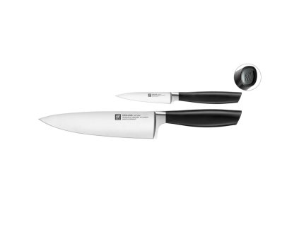 Knivset ALL * STAR, set i 2 delar, svart logotyp, Zwilling