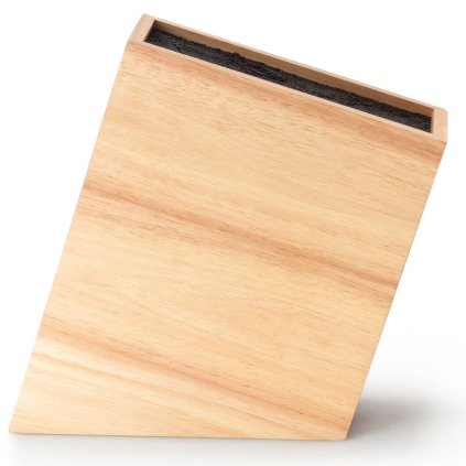 Knivblock 22 cm, med flexibla inlägg, brun, gummiträd, Continenta