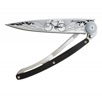 Fickkniv OUTDOOR BICYCLE 37 g, svart, granadiljträ, deejo