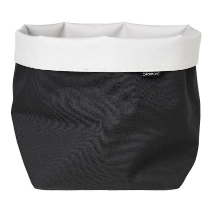Förvaringskorg ARA 26 cm, dubbelsidig, antracit/vit, Blomus