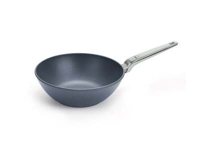 Wok DIAMOND LITE PRO 26 cm, handtag i rostfritt stål, titan, WOLL