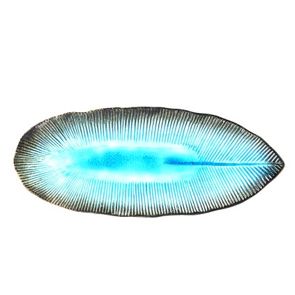 Oval tallrik Sky Blue Ridge, 32,5 x 13,5 cm, MIJ