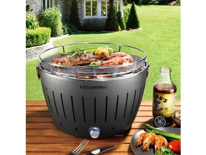 Bordskolgrill, grå, LotusGrill