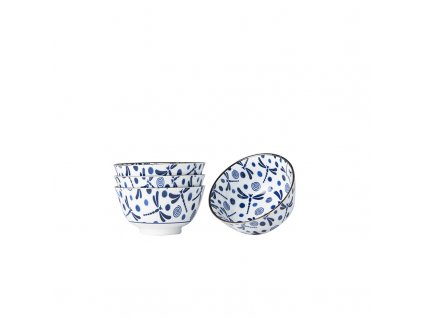 Serveringsskål BLUE DRAGONFLY, set i 4 delar, 300 ml, MIJ