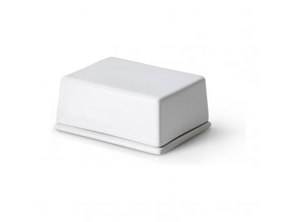 Smörform 12 x 10 cm, vit, keramik, Continenta
