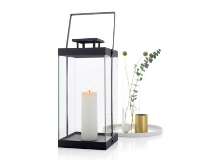 Lykta FINCA L 46 cm, svart, Blomus
