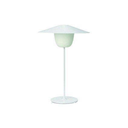 173756 2 stojaci lampa led prenosna stredni bila blomus
