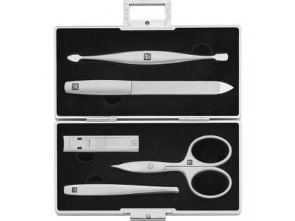 Manikyrset BT TWINOX, 5 st, svart sammetsfodral, Zwilling