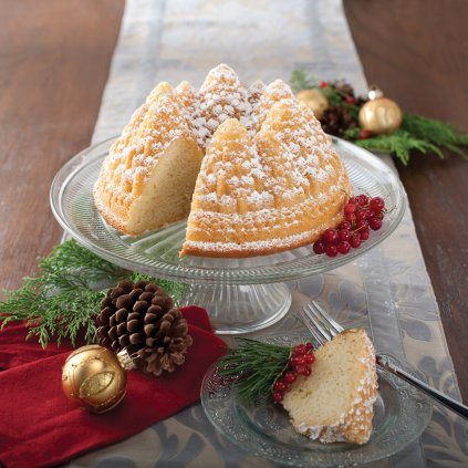 Bakform PINE FOREST, silver, Nordic Ware