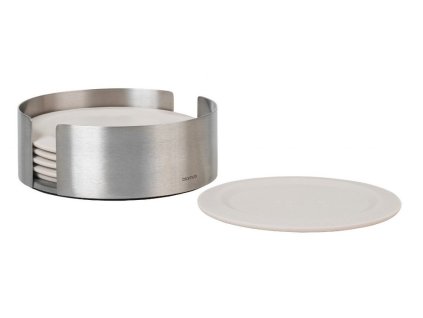 Coaster LARETO, set i 6 delar, gräddvit, Blomus