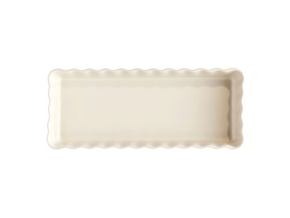 Pajform 15 × 36 cm, gräddvit, lera, Emile Henry