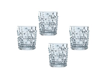 Whiskyglas PUNK, set i 4 delar, klar, Nachtmann