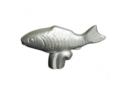 Lockhandtag FISH, silver, Staub