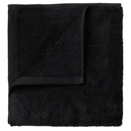 Handduk RIVA set i 4 delar, 30 x 30 cm, svart, Blomus