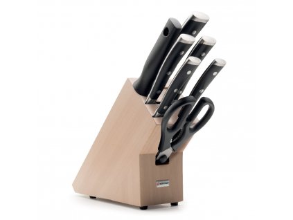 Knivblockset CLASSIC IKON, 8 st, med knivslip och sax, Wüsthof