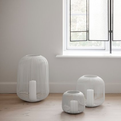 Lykta LITO S 17 cm, vit, stål, Blomus