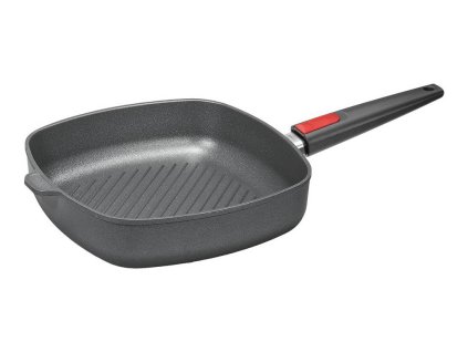 Grillpanna TITANIUM NOWO 28 x 28 cm, för induktion, avtagbart handtag, WOLL