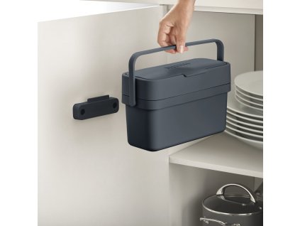 Bioavfallsbehållare COMPO4 30047, grafit, Joseph Joseph