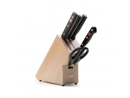 Knivblockset, 6 st, med knivslip och sax, Wüsthof