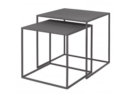Sidobord FERA, set i 2 delar, grå, Blomus