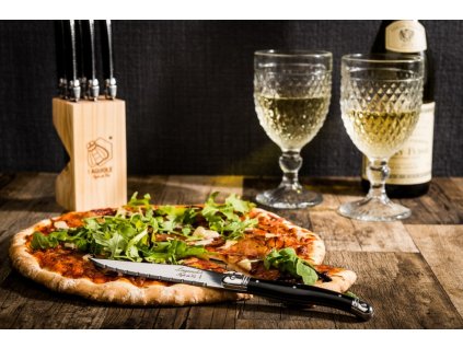 Köttknivset med knivblock PREMIUM, 6 st, Laguiole