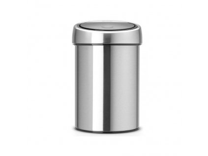 Soptunna med trycklock TOUCH BIN 3 l, fingertålig, matt stål, Brabantia