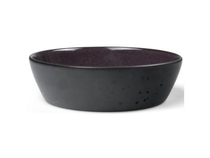 Matskål 18 cm, svart/lila, Bitz