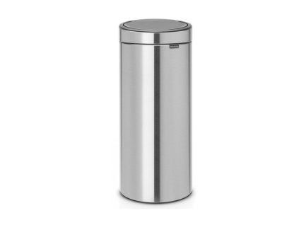 Soptunna med trycklock TOUCH BIN NY 30 l, fingeravtryckssäker, matt stål, Brabantia