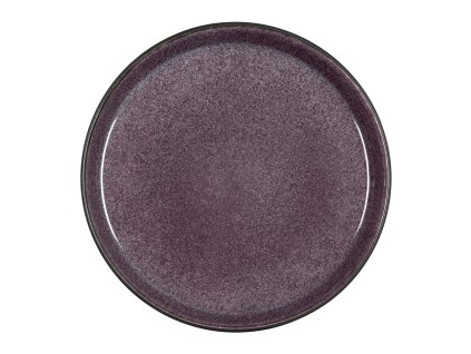 Desserttallrik 21 cm, svart/lila, Bitz