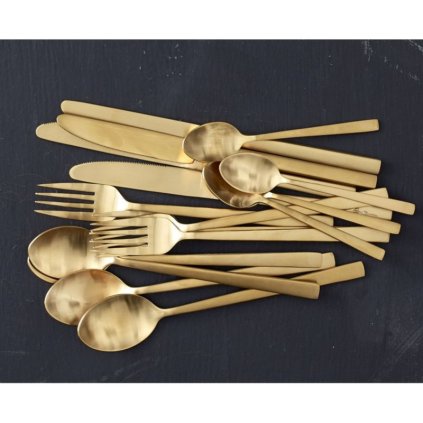 Serveringssked, guld, Bitz