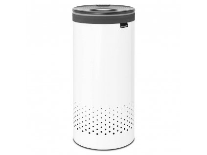 Tvättkorg 35 l, med plastlock, vit, Brabantia
