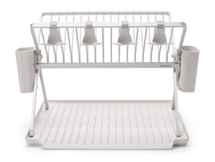 Diskställ, hopfällbar, ljusgrå, Brabantia