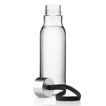 Vattenflaska 500 ml, med svart rem, plast, Eva Solo