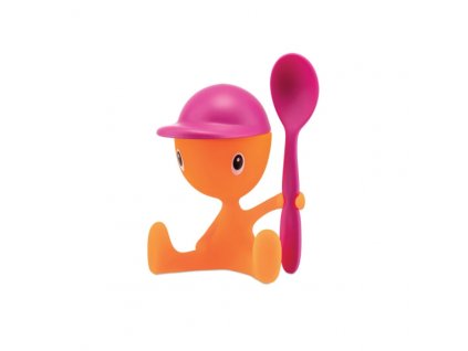 Äggkopp CICO, med sked, rosa, Alessi