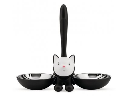 Kattskål TIGRITO, svart, Alessi