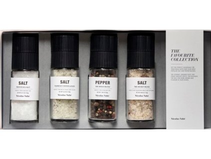 Salt och peppar THE FAVOURITE COLLECTION set, 4 st, Nicolas Vahé