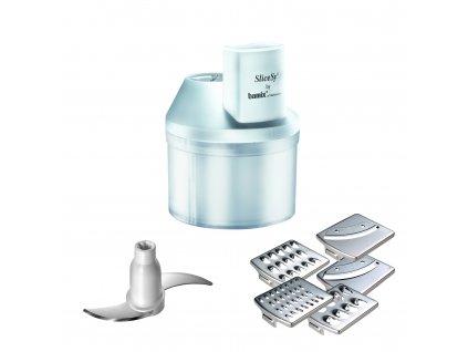 Mathackartillbehör SLICESY för Bamix stavmixer, vit, Bamix