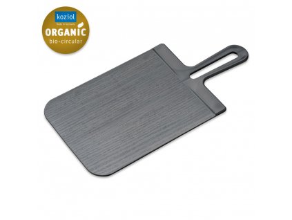 Skärbräda SNAP 33 x 16,5 cm, hopfällbar, askgrå, plast, Koziol