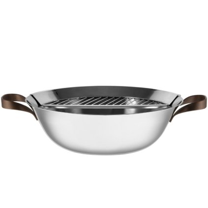 Wok EDO 34 cm, 5,8 l, rostfritt stål, Alessi