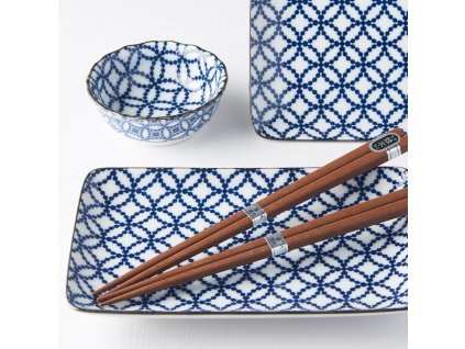 Sushi set, 6 st, geometrisk symbol, MIJ
