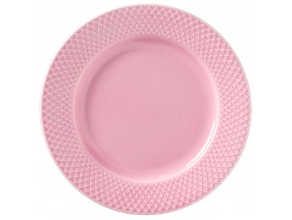 Efterrättstallrik RHOMBE, 21 cm, rosa, Lyngby