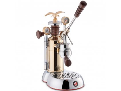 Kaffemaskin med spak ESPERTO COMPETENTE, guld, La Pavoni
