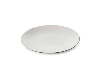 Middagstallrik EQUINOXE, set i 6 delar, 26 cm, vit bomull,REVOL