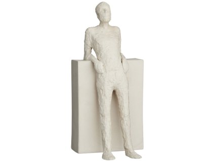 Figur THE HEDONIST 22 cm vit, stengods, Kähler